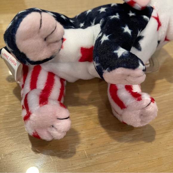 NWT Vintage "Righty 2000" Beanie Baby. Date of birth 7/4/2000. - Picture 4 of 15